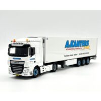 DAF XF space cab 4x2 reefer trailer Kanters Transport,WSI Truck Models