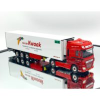 DAF XF SSC MY2017 4x2 reefer trailer 3 axle Van der Kwaak,WSI Truck Models