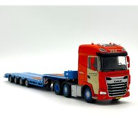 DAF XG 6x2 twin steer semi low loader- 4 axle Van der Meijden,WSI Truck Models