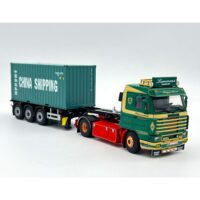 Scania 143 skeletal trailer+20ft container Lemmens,WSI Truck Models