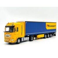 DAF XG 4x2 curtainside trailer- 3 axle PV Transport,WSI Truck Models (2)