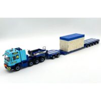 Mercedes Actros scheuerle intercombi+high wooden box Jinert,WSI Truck Models