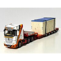 Mercedes-Benz Actros big space 6x4 manoovr - 5 axle+low wooden box as a load J. Boutique S.A.,WSI Truck Models