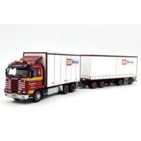 Scania 3 series streamline 6x2 tag axle riged box truck riged box drawbar turntable trailer-7 axle Steen Hansen,WSI Truck Models (2)