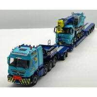 Mercedes Actros scheuerle intercombi+Volvo FMX crane Jinert,WSI Truck Models