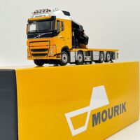 Volvo FH5 globetrotter 8x2 tag axle riged flatbed truck 8x2 tag axle with palfiger crane PK 74002 SH Mourik,WSI Truck Models (2)