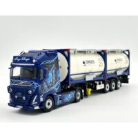 Volvo FH5 globetrotter XL 4x2 flex container trailer- 3 axle+ 2x 20FT tank container Ingo Dinges,WSI Truck Models (2)