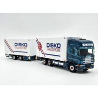 Scania 4 series topline 6x2 tag axle Scania R4 topline riged reefer truck 6x2 tag axle riged reefer drawbar centre-axled trailer- 5 axle Jan Zwarteveld,WSI Truck Models