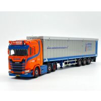 Scania S normal CS20N 6x2 twin steer tipper volume trailer - 3 axle J. van Bentum,WSI Truck Models (2)