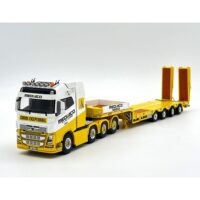 Volvo FH4 globetrotter 8x4 semi low loader with ramps - 4 axle Mediaco,WSI Truck Models