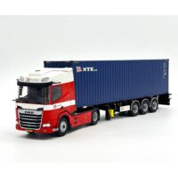 DAF XF SH MY25 with sky lights 4x2 flex container trailer- 3 axle+ 40ft container Design Logistics,WSI Truck Models