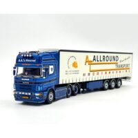 Scania 4 series topline 6x2 tag axle curtainside trailer- 3 axle A.A. vd Heuvel,WSI Truck Models
