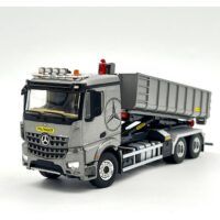 Mercedes-Benz Arocs MP4 2.300MM classic space riged truck with hooklift system 6x4+15M3 container,WSI Truck Models