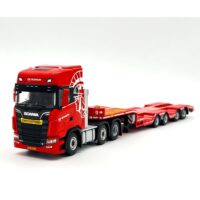 Scania S highline CS20H 6x2 twin steer semi wheel well low loader - 4 axle De Romein Groep,WSI Truck Models
