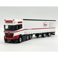 Mercedes Actros MP5 giga space 6x2 twin steer box trailer- 2 axle Aers Transport WSI Truck Models