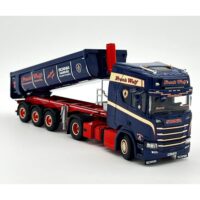Scania R highline CR20H 4x2 half pipe tipper trailer- 3 axle Frank Wulf WSI Truck Models
