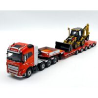 Volvo FH5 8x4 lowloader trailer+ CAT side loader Peinemann WSI Truck Models