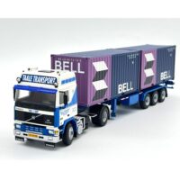 Volvo F12 globetrotter 4x2 classic container trailer + 2x20ft container Taale Transport WSI Truck Models
