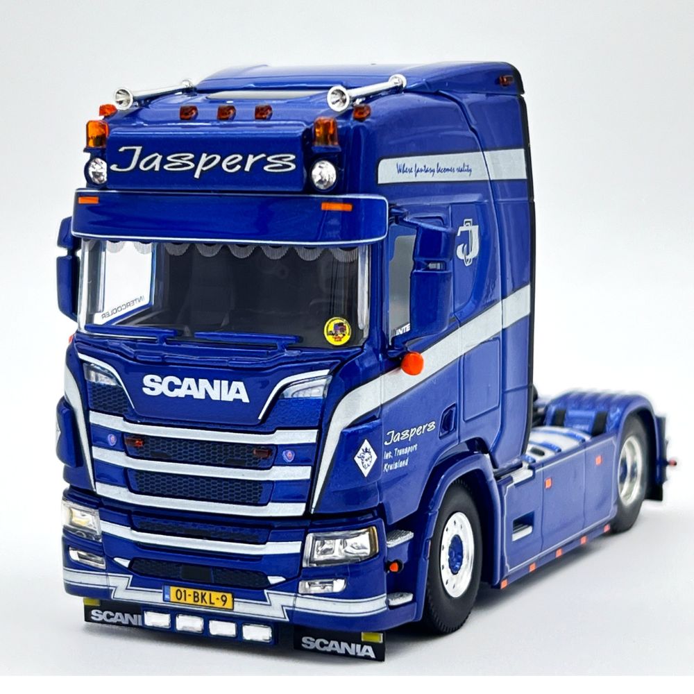 Scania R highline CR20H 4x2 Jaspers Internationaal Transport WSI Truck Models