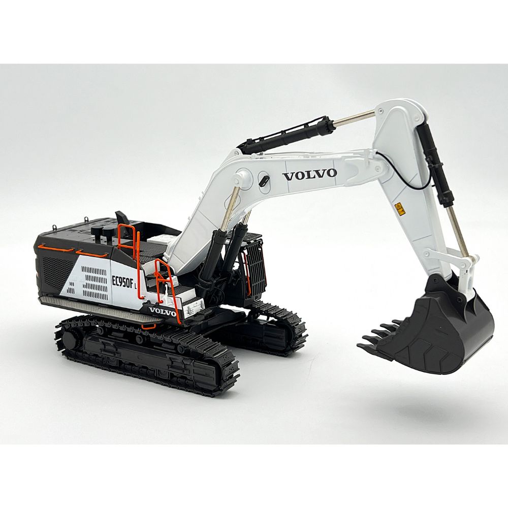 Volvo EC950F excavator in white,construction vehicle,WSI Truck Models