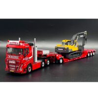 Volvo FH5 lowloader trailer +Volvo excavator Loonbedrijf van Etten WSI Truck Models