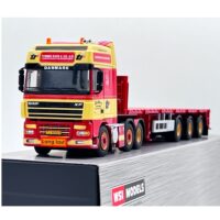 DAF XF 95 super space cab 6x2 twin steer brick trailer Torben Rafn WSI Truck Models