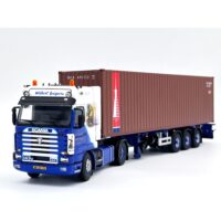 Scania 143 streamline 4x2 flex container trailer + 40ft container Wilbert Kuipers WSI Truck Models