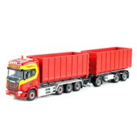 Scania R highline CR20H cable lift system (resin) 8x2 hooklift container + 2x 40M3 container A. Theunissen Wekerom B.V WSI Truck Models