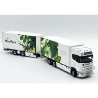 Scania S highline CS20H 6x2 riged reefer truck drawbar trailer JZ Transport Noviflora WSI Truck Models