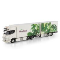 Scania S highline CS20H 6x2 riged reefer truck drawbar trailer JZ Transport Noviflora WSI Truck Models