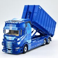 Scania riged truck hooklift system +40m3 container Molander Guns N' Roses WSI Truck Models