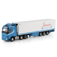 Volvo FH Aero globetrotter XL 6x2 reefer trailer Jansen Urk WSI Truck Models
