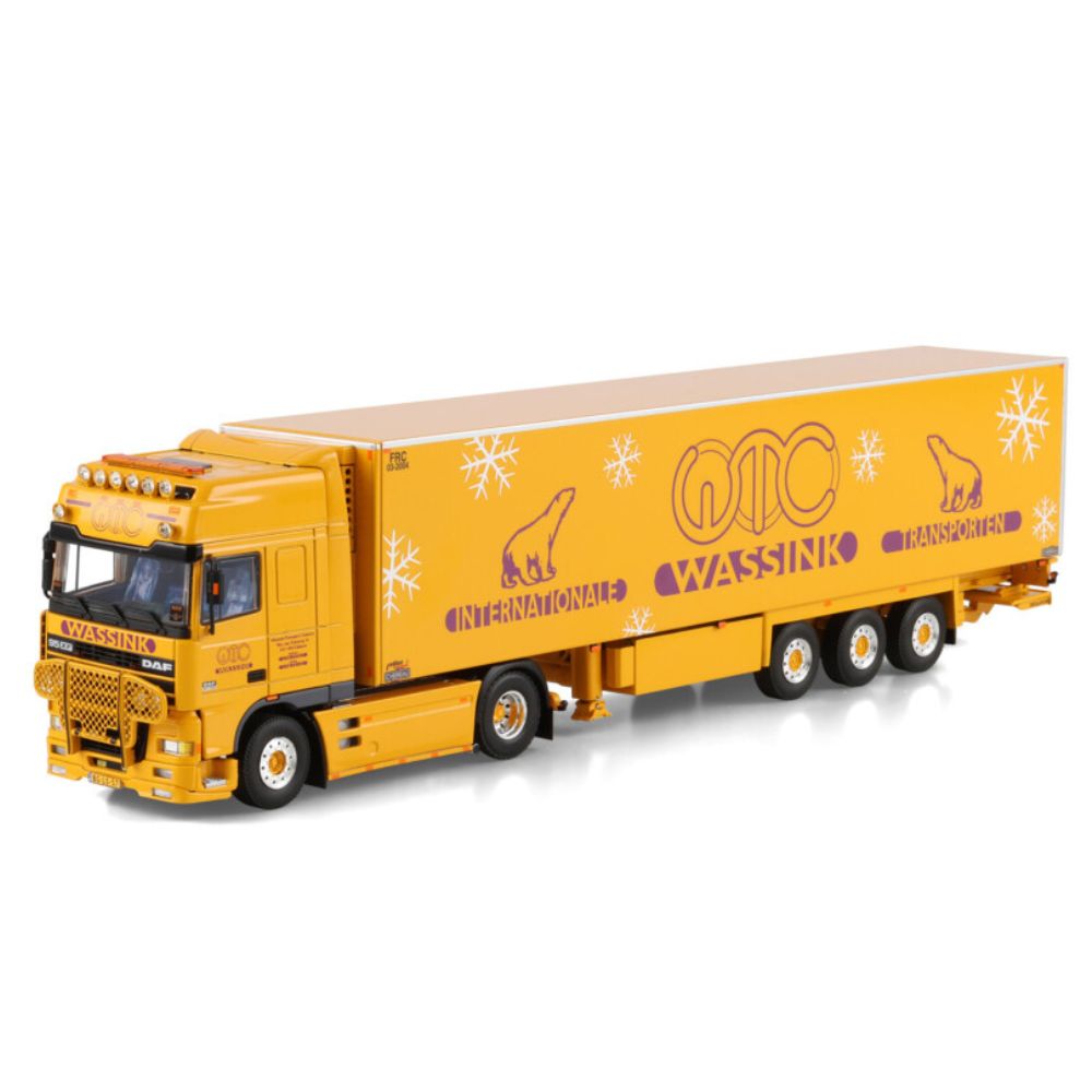 DAF 95XF super space cab 4x2 reefer trailer Wassink WSI Truck Models