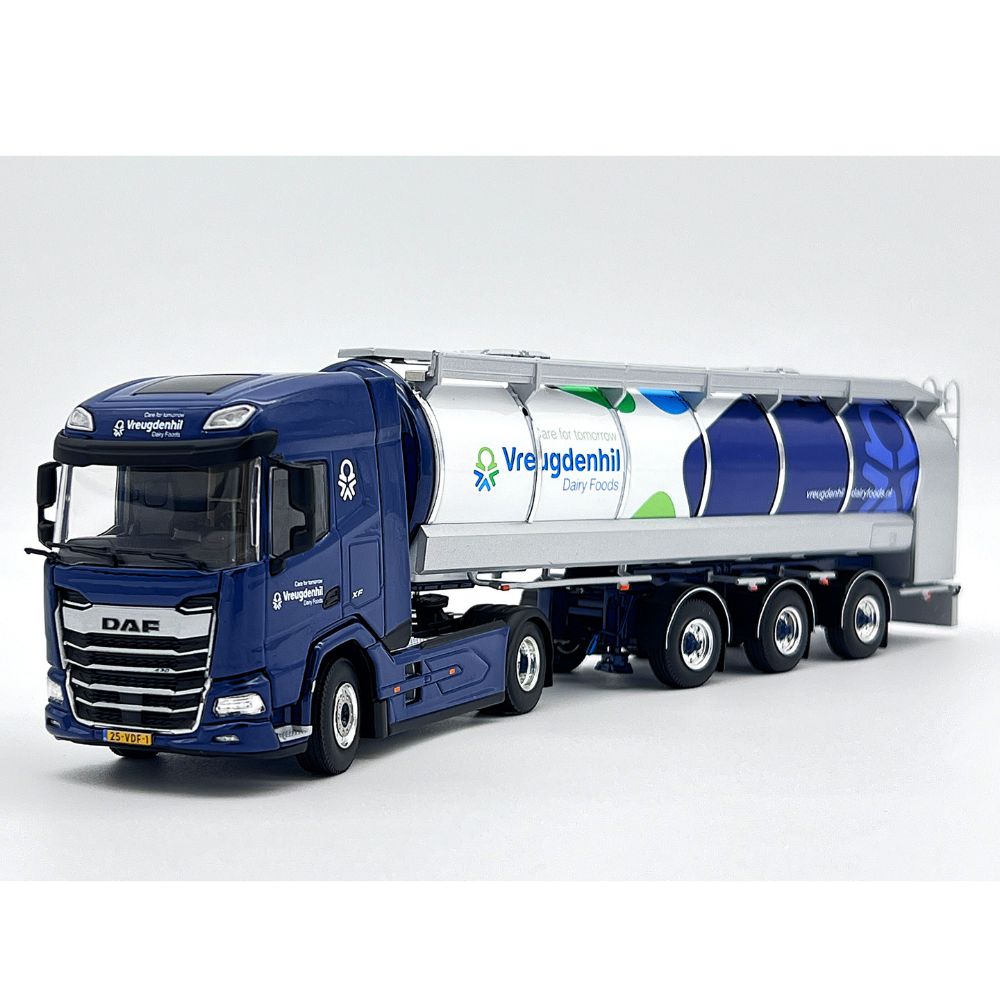 DAF XF SH MY25 with sky lights 4×2 rmo tank trailer Vreugdenhil Dairy Foods WSI Truck Models