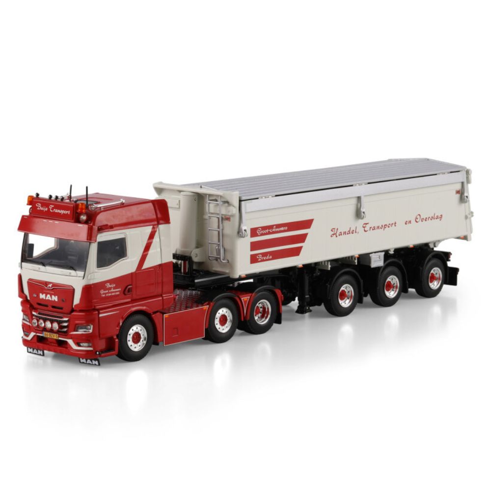 MAN TGX GM 6x2 twin steer tipper trailer Buijs Transport WSI Truck Models