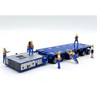 scheuerle intercombi trailer blue + figure set WSI Truck Models