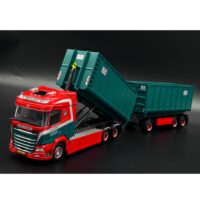 DAF XF SH riged truck with hooklift system Gelling Containers WSI Truck Models