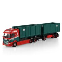 DAF XF SH riged truck with hooklift system Gelling Containers WSI Truck Models