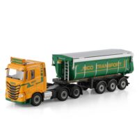 Iveco S-Way as low 6x2 midlift axle non steering tipper trailer Nico transport WSI Truck Models