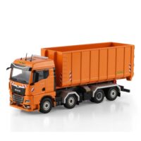 MAN TGX GM riged truck with hooklift system 8x2 +40m3 container WSI Truck Models