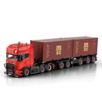 Scania R6 topline 6x2 2connect combi trailer + 2x20ft container BACA WSI Truck Models