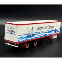 classic box trailer 2 axle Alfred Pedersen WSI Truck Models