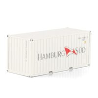 20ft container Hamburg Sud WSI Truck Models