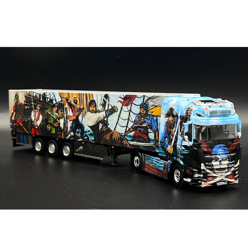 DAF XG+ 4x2 reefer trailer Heide Logistik WSI Truck Models