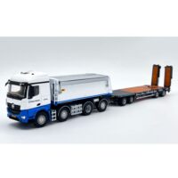 Mercedes Arocs drawbar trailer+ asp.paver+compactor Ballast Nedam WSI Truck Models
