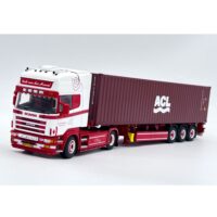 Scania 4 series topline 4x2 flex container trailer + 40ft reefer container Ferdi van den Heuvel WSI Truck Models