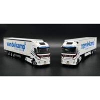 Volvo FH aero GL XL set curtainside + box trailer Van de Kamp WSI Truck Models