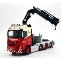 Volvo FH5 globetrotter 8x2 tag axle palfinger crane PK 92002 SH + jib Wagenborg Netlift WSI Truck Models