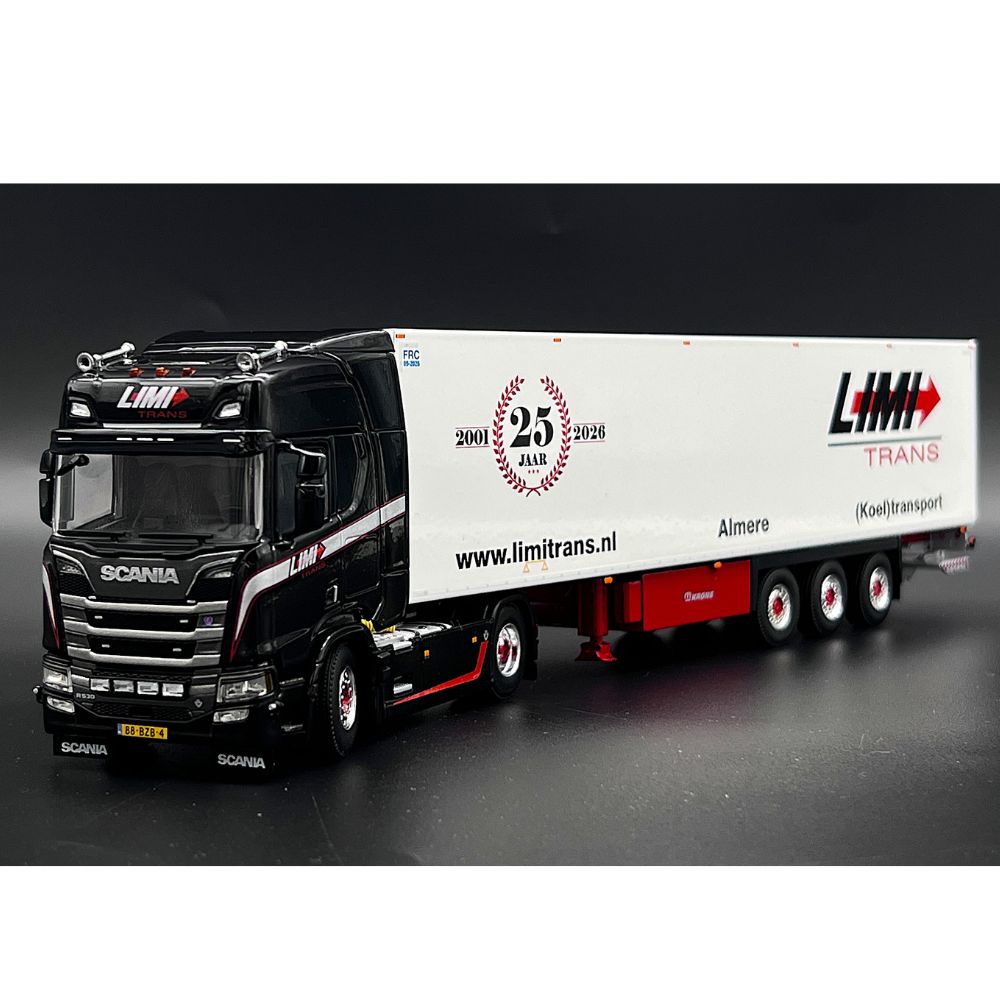 Scania R highline CR20H 4×2 reefer trailer Limi Trans WSI Truck Models