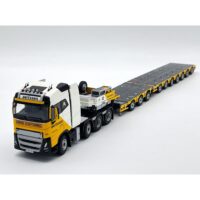 Volvo FH5 globetrotter 8x4 manoovr with 3 axle dolly Aertssen WSI Truck Models